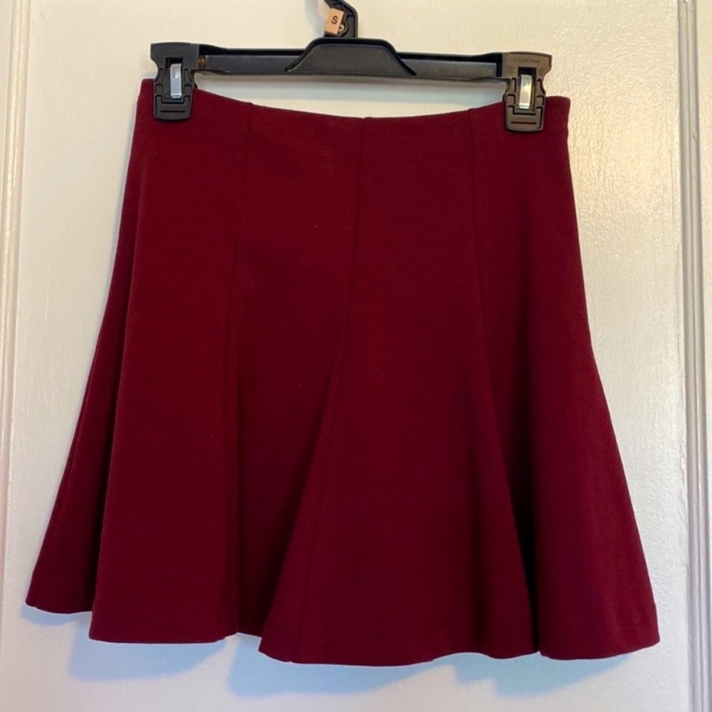 Banana Republic Red Mini Skater Skirt for Cocktail